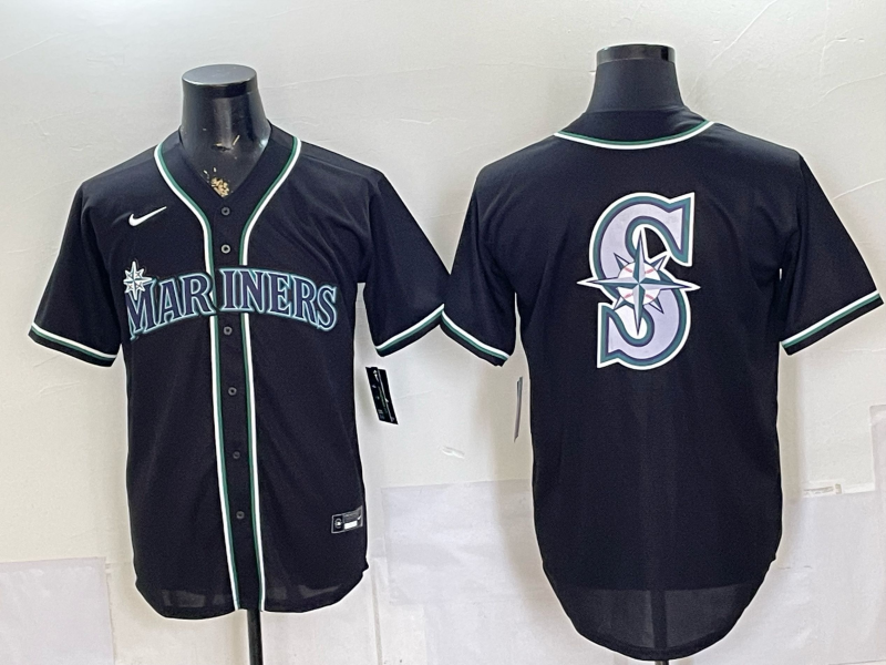 Men 2026 Seattle Mariners blank black Nike MLB Jersey 0801001->seattle mariners->MLB Jersey